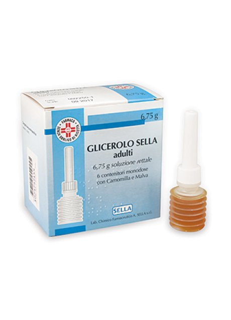 GLICEROLO (SELLA)*AD 6 contenitori monodose 6,75 g soluz rett con camomilla e malva