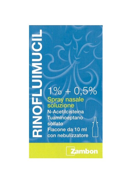 RINOFLUIMUCIL*spray nasale flaconcino 10 ml 1% + 0,5%