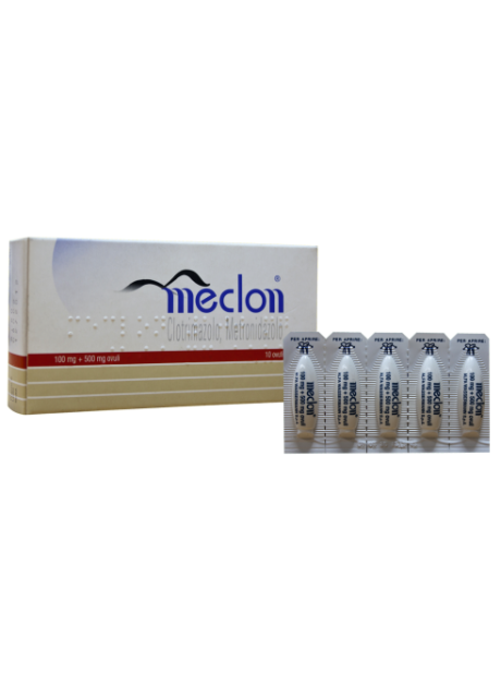 MECLON*10 ovuli vag 100 mg + 500 mg