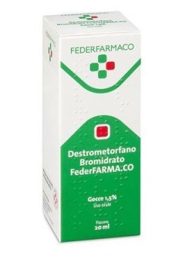 DESTROMETORFANO BROMIDRATO (FARMAKOPEA)*orale soluz 20 ml 15mg/ml