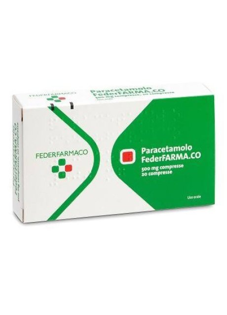 PARACETAMOLO (FARMAKOPEA)*20 cpr 500 mg