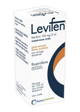 LEVIFEN*orale sosp 150 ml 100 mg/5 ml gusto arancia senza zucchero