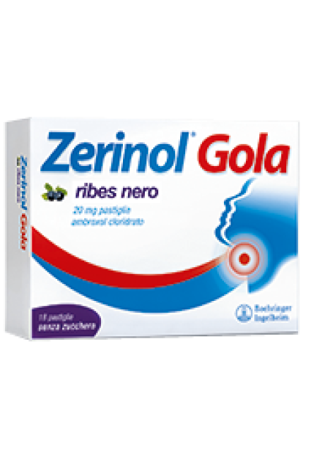 ZERINOL GOLA RIBES NERO*18 pastiglie 20 mg