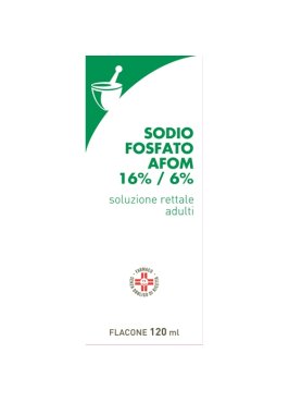 SODIO FOSFATO (AFOM)*1 flacone 120 ml 16% + 6% soluz rett con cannula preinserita