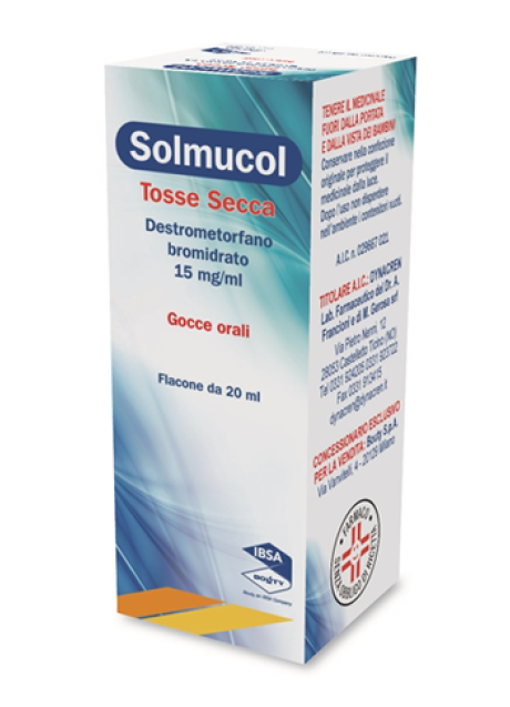 SOLMUCOL TOSSE SECCA*orale gtt 20 ml 15 mg/ml