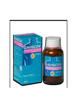 GAVISCON*orale sosp 200 ml 500 mg/10 ml + 267 mg/10 ml