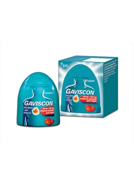 GAVISCON*16 cpr mast 250 mg + 133,5 mg fragola