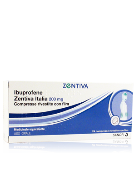 IBUPROFENE (ZENTIVA ITALIA)*24 cpr riv 200 mg