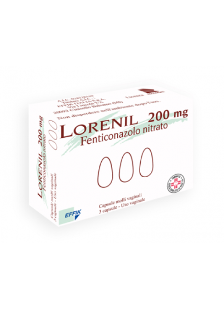 LORENIL*3 cps molli vag 200 mg