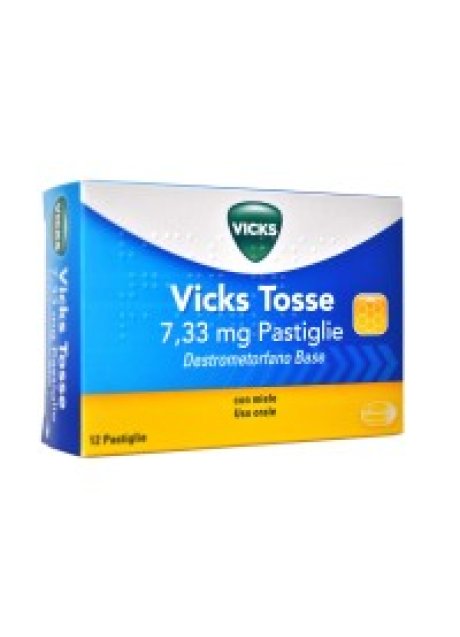 VICKS TOSSE*12 pastiglie 7,33 mg miele