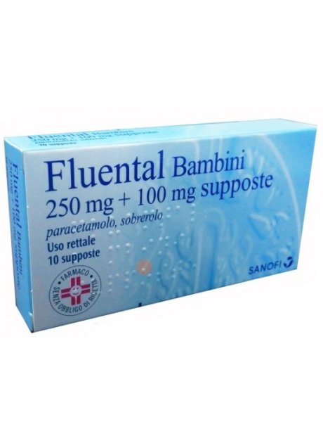 FLUENTAL*BB 10 supp 100 mg + 250 mg