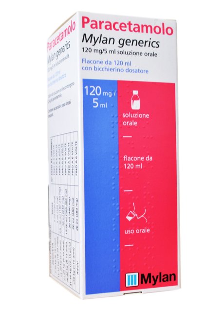 PARACETAMOLO (MYLAN GENERICS)*sciroppo 120 ml 120 mg/5 ml