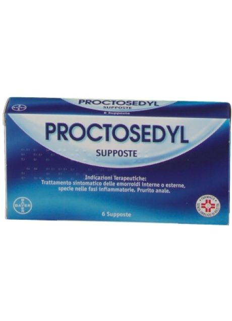 PROCTOSEDYL*6 supp 5 mg + 50 mg + 10 mg + 0,1 mg