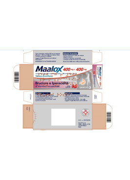 MAALOX*30 cpr mast 400 mg + 400 mg senza zucchero aroma frutti rossi