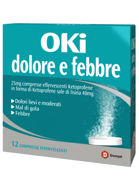 OKI DOLORE E FEBBRE*12 cpr eff 25 mg