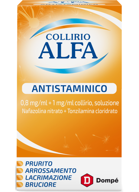 COLLIRIO ALFA ANTISTAMINICO*collirio 10 ml 8 mg/ml + 1 mg/ml