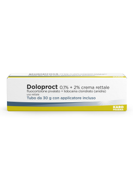 DOLOPROCT*crema rett 30 g 0,1% + 2%