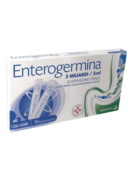 ENTEROGERMINA*orale sosp 10 flaconcini 2 mld 5 ml