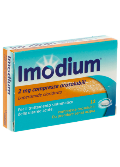 IMODIUM*12 cpr orosolubili 2 mg