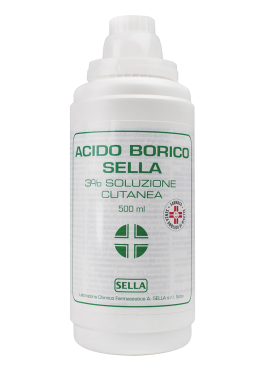 ACIDO BORICO (SELLA)*soluz u.e. 500 ml 3%