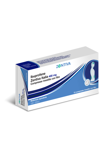 IBUPROFENE (ZENTIVA ITALIA)*12 cpr riv 400 mg