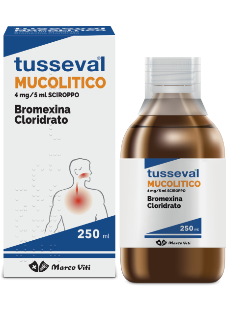 TUSSEVAL MUCOLITICO*scir 250 ml 4 mg/5 ml