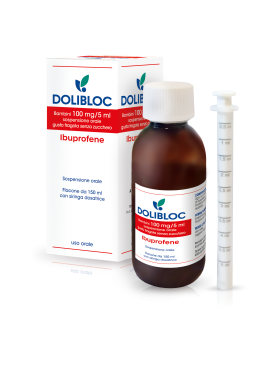 DOLIBLOC*orale sosp 150 ml 100 mg/5 ml gusto fragola senza zucchero