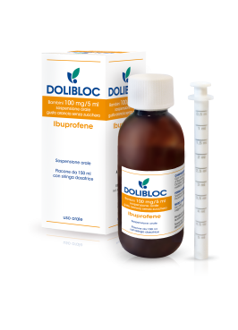 DOLIBLOC*BB orale sosp 150 ml 100 mg/5 ml senza zucchero gusto arancia