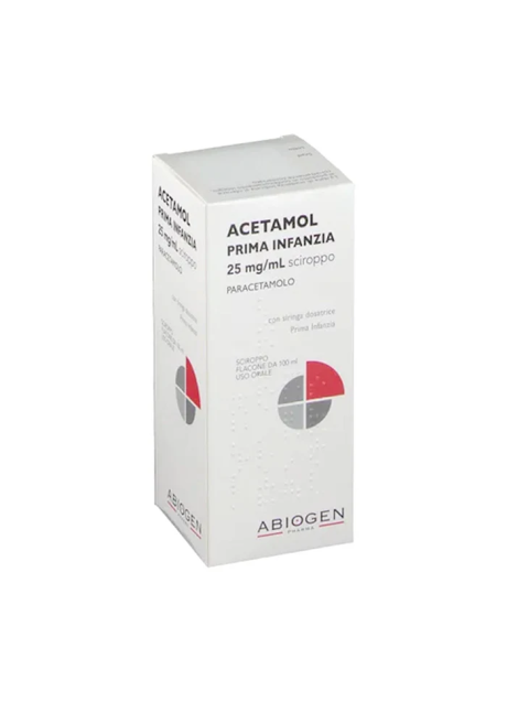 ACETAMOL PRIMA INFANZIA*sciroppo 100 ml 125 mg/5 ml