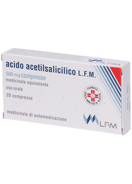 ACIDO ACETILSALICILICO (LFM)*20 cpr 500 mg