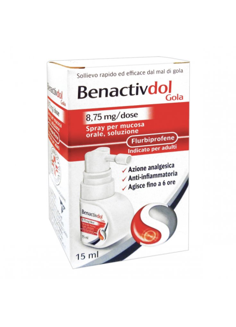 BENACTIVDOLMED*spray mucosa orale 15 ml 8,75 mg/ml