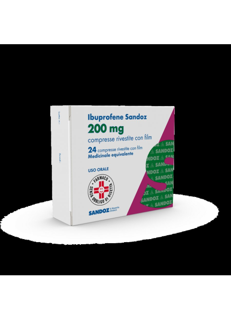 IBUPROFENE (SANDOZ)*24 cpr riv 200 mg