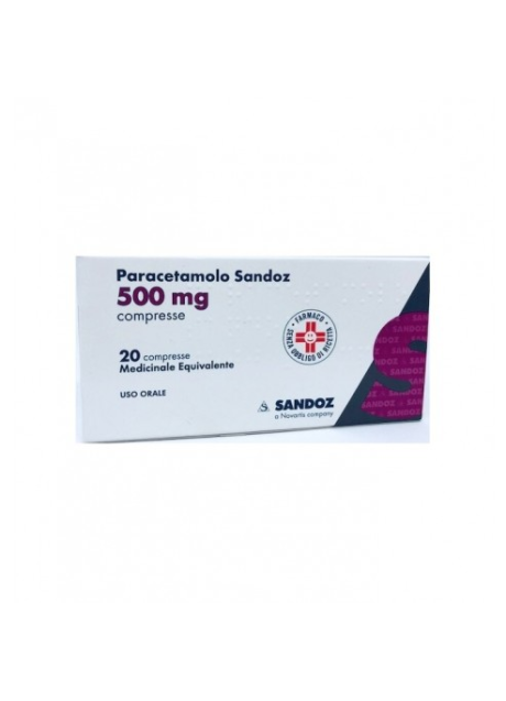 PARACETAMOLO (SANDOZ)*20 cpr 500 mg